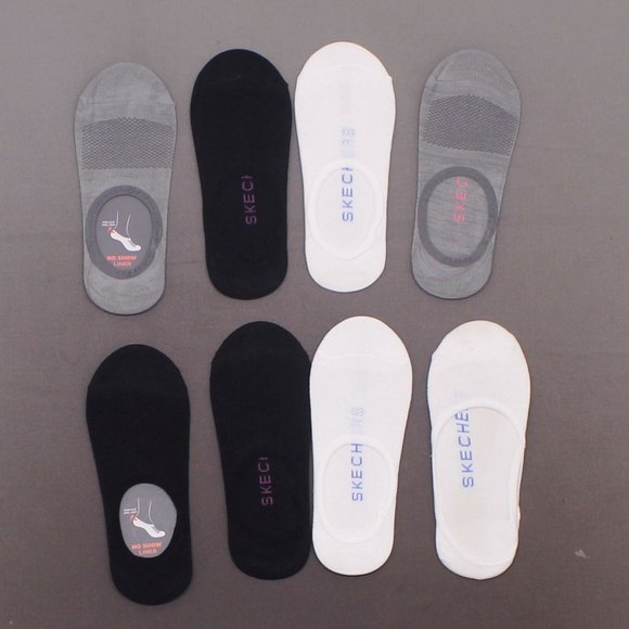 skechers Womens Invisible No Show Liners Socks 8 p - Picture 3 of 12